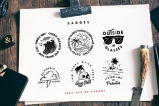 Download Carbon Illustrations & Badges + Bonus Font - Illustration Collection